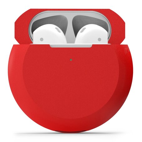 AirPods 1/2 hoesje siliconen shockprotect series - rood