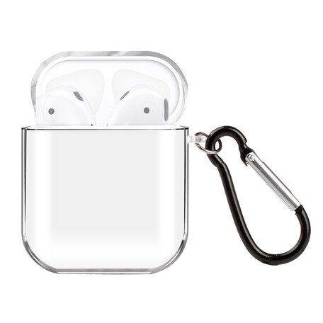 AirPods 1/2 hoesje no series - hard case - Transparant - Schokbestendig