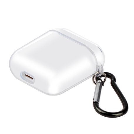 AirPods 1/2 hoesje no series - hard case - Transparant - Schokbestendig