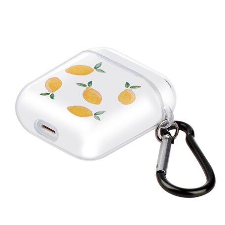 AirPods 1/2 hoesje Painting series - hard case - Lemon - Schokbestendig