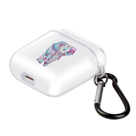AirPods 1/2 hoesje Painting series - hard case - Olifant - Schokbestendig