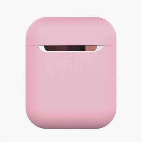 AirPods 1/2 hoesje Liquid series - Siliconen - Roze - Schokbestendig