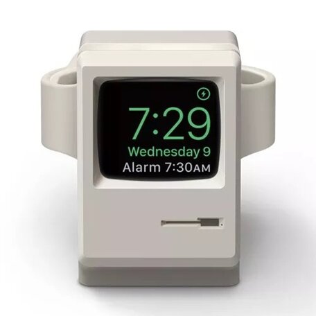 Retro houder - Lichtgrijs - Geschikt voor Apple Watch