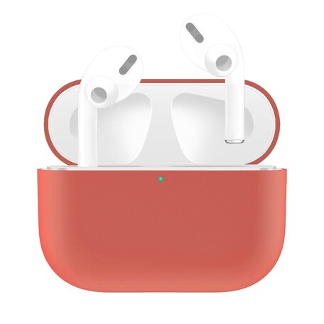 AirPods Pro Solid series - Siliconen hoesje - Lichtrood