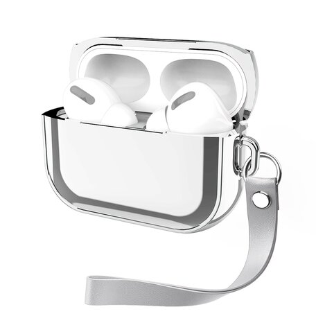 AirPods Pro Glans - hard case - Zilver