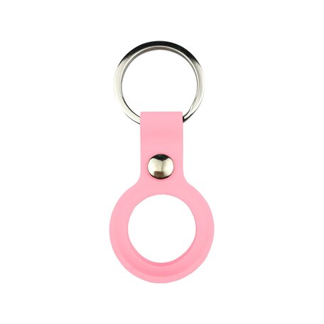 AirTag case liquid series - siliconen hoesje met ring - roze