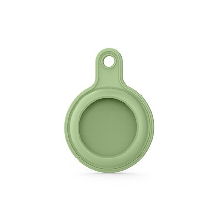 AirTag case gel series - sleutelhanger met ring - mint groen