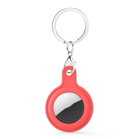 AirTag case gel series - sleutelhanger met ring - rood