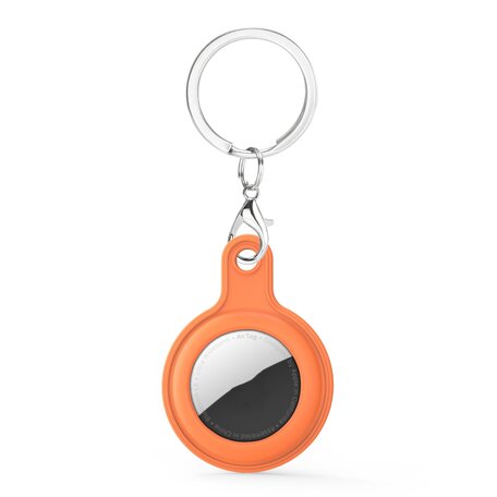 AirTag case gel series - sleutelhanger met ring - oranje