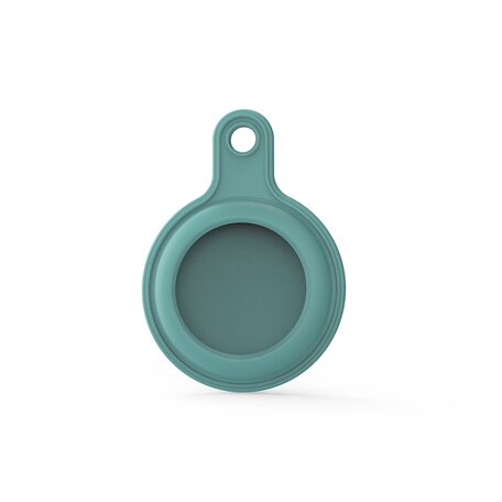 AirTag case gel series - sleutelhanger met ring - Blauwgroen