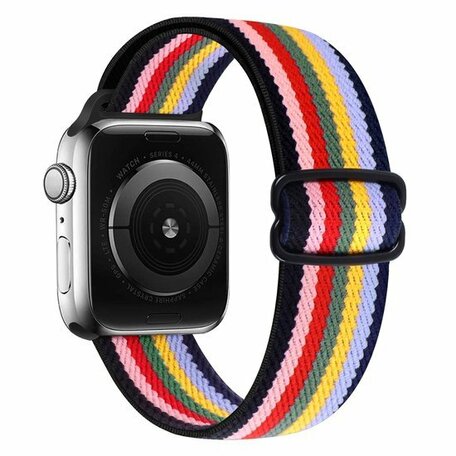 Solo Loop Nylon bandje - Multicolor - Geschikt voor Apple Watch 42mm / 44mm / 45mm