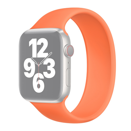 Solo Loop Link serie bandje - Maat: M - Oranje - Geschikt voor Apple Watch 42mm / 44mm / 45mm