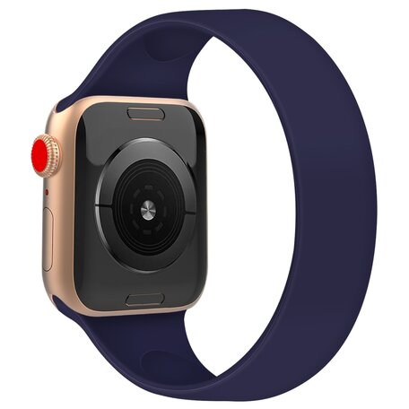 Solo Loop Link serie bandje - Maat: M - Saffierblauw - Geschikt voor Apple Watch 42mm / 44mm / 45mm
