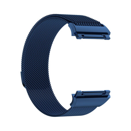 Fitbit Ionic Milanese bandje - Maat: Large - Blauw