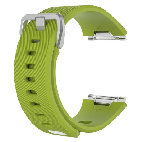 Fitbit Ionic siliconen bandje met gesp - Maat: Small - groen