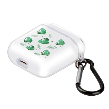 AirPods 1/2 hoesje Painting series - hard case - Green leaf - Schokbestendig