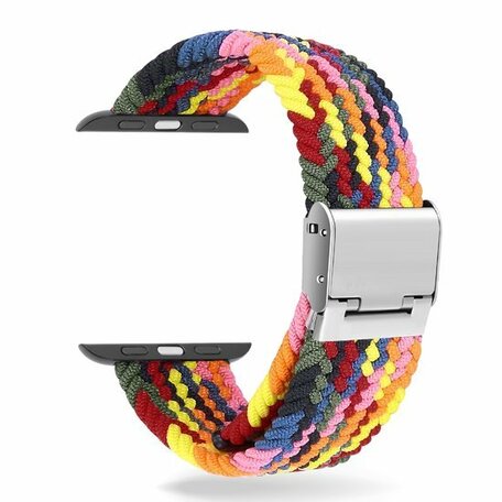 Braided bandje - Multicolor Summer - Geschikt voor Apple Watch 42mm / 44mm / 45mm
