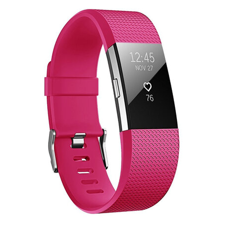 Fitbit Charge 2 sportbandje - Maat: Large - Roze
