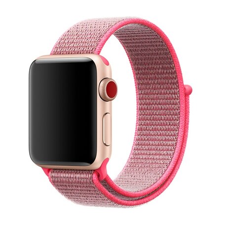 Sport Loop bandje - Roze - Geschikt voor Apple Watch 42mm / 44mm / 45mm