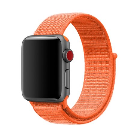 Sport Loop bandje - Oranje - Geschikt voor Apple Watch 42mm / 44mm / 45mm / 49mm