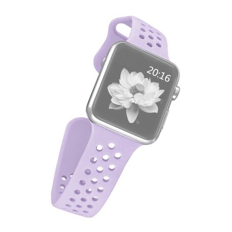 Holow Edition Sportbandje - Paars - Geschikt voor Apple Watch 42mm / 44mm / 45mm / 49mm
