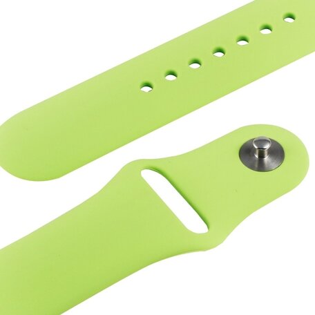 Rubberen sportbandje - Groen - Geschikt voor Apple Watch 42mm / 44mm / 45mm / 49mm