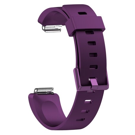 Fitbit Inspire 1 / HR / Ace 2 siliconen bandje met gesp - Maat: Large - paars