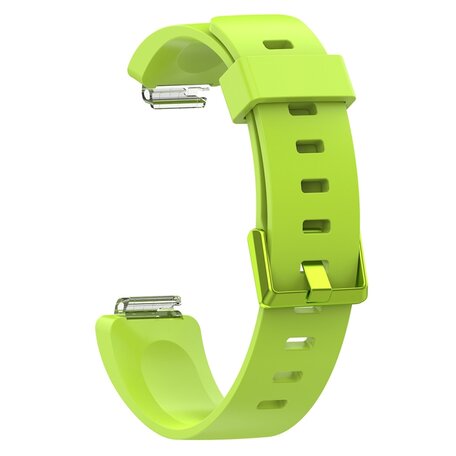 Fitbit Inspire 1 / HR / Ace 2 siliconen bandje met gesp - Maat: Large - groen