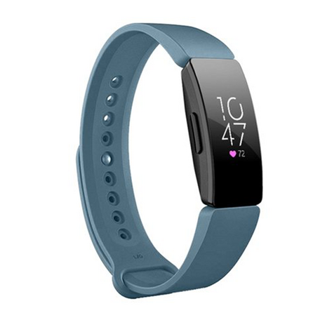 Fitbit Inspire 1 / HR / Ace 2 siliconen bandje - Maat: Large - Grijsblauw