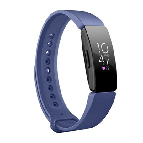 Fitbit Inspire 1 / HR / Ace 2 siliconen bandje - Maat: Large - Navy blauw