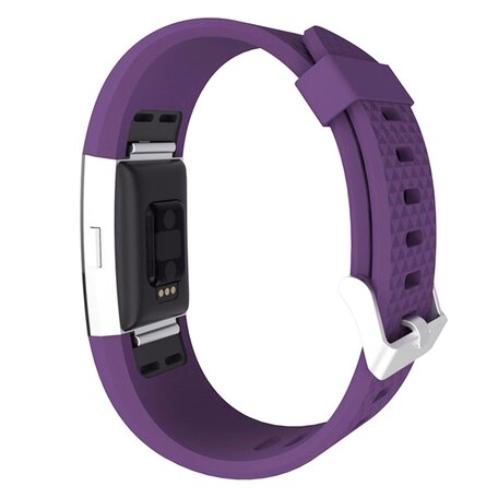 Fitbit Charge 2 siliconen bandje - Maat: Small - Paars