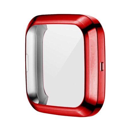 Fitbit Versa 2 Soft TPU case (volledig beschermd) - Rood