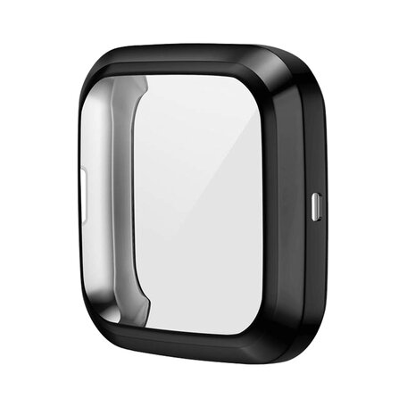 Fitbit Versa 2 Soft TPU case (volledig beschermd) - Zwart
