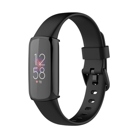 Fitbit Luxe - TPU case (volledig beschermd) - Zwart