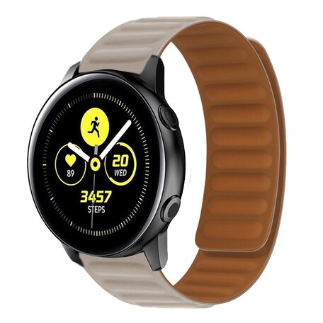 Samsung Galaxy Watch Active 2 - Siliconen Loop bandje - Khaki
