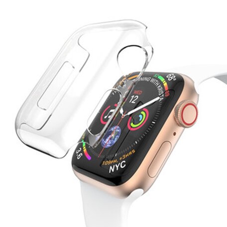 Hard Case 44mm (volledig beschermd) - Transparant - Geschikt voor Apple Watch 44mm