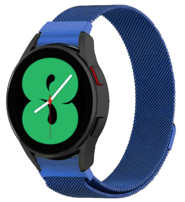 Samsung Galaxy Watch 4 Classic - 42mm / 46mm - Milanese bandje (ronde connector) - Donkerblauw