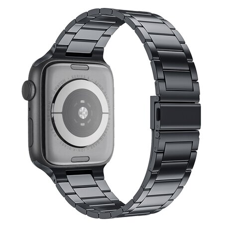 Stalen schakelband - Space Grey - Geschikt voor Apple watch 38mm / 40mm / 41mm