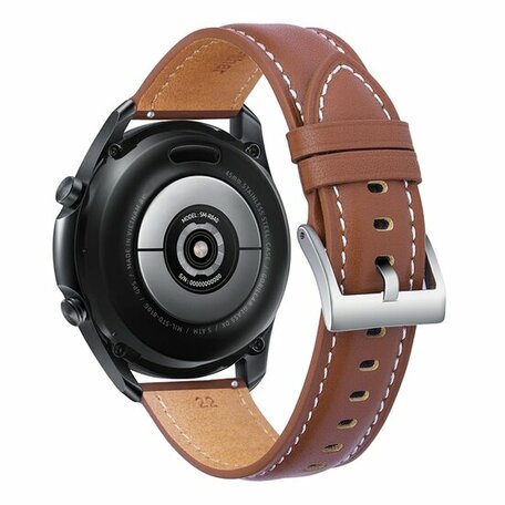Samsung Galaxy Watch 3 - 41mm - Premium Leather bandje - Bruin