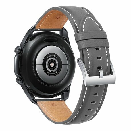 Samsung Galaxy Watch Active 2 - Premium Leather bandje - Grijs