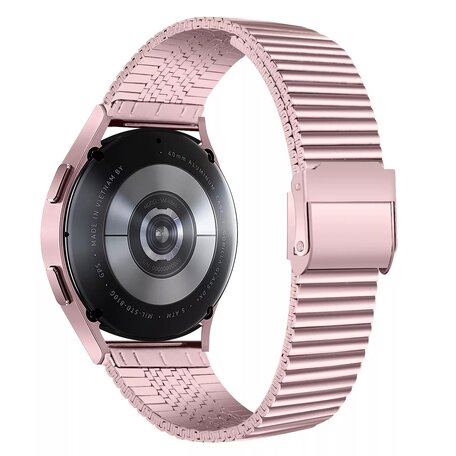 Samsung Galaxy Watch 5 Pro - 45mm - Stalen RVS bandje - Rosé pink