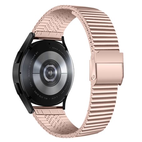 Samsung Galaxy Watch 5 Pro - 45mm - Stalen RVS bandje - Rosé goud
