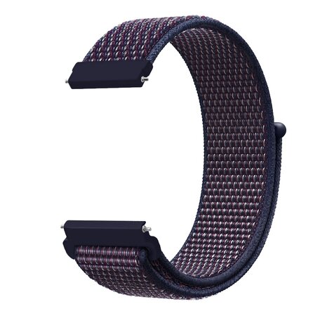 Sport Loop bandje - Navy / donkerpaars gemêleerd - Samsung Galaxy Watch 4 - 40mm / 44mm