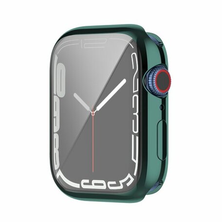 Siliconen case (volledig beschermd) 41mm - Groen - Geschikt voor Apple watch 41mm
