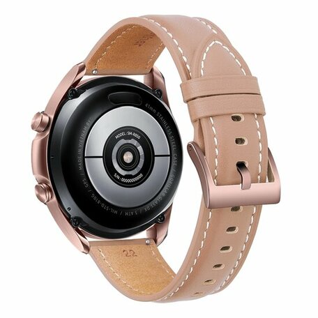 Samsung Galaxy Watch 4 - 40mm & 44mm - Premium Leather bandje - Lichtroze