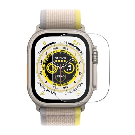 Screen protector Ultra Apple Watch - Tempered Glass - Geschikt voor Apple watch 49mm