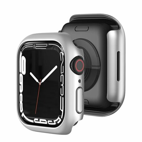Apple Watch 45mm Hard case (open front) - Zilver - Geschikt voor Apple Watch 45mm