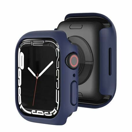 Apple Watch 45mm Hard case (open front) - Donkerblauw - Geschikt voor Apple Watch 45mm