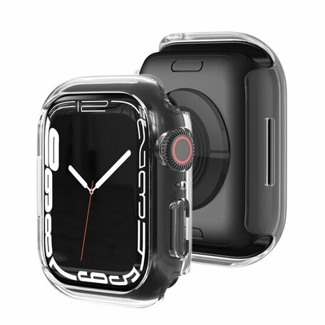 Apple Watch 45mm Hard case (open front) - Transparant - Geschikt voor Apple Watch 45mm