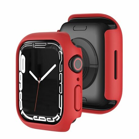 Apple Watch 45mm Hard case (open front) - Rood - Geschikt voor Apple Watch 45mm